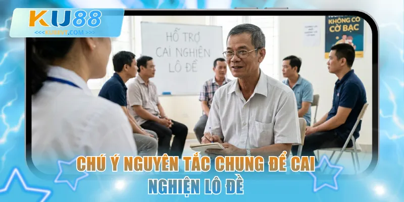 Chú ý nguyên tắc chung để cai nghiện lô đề