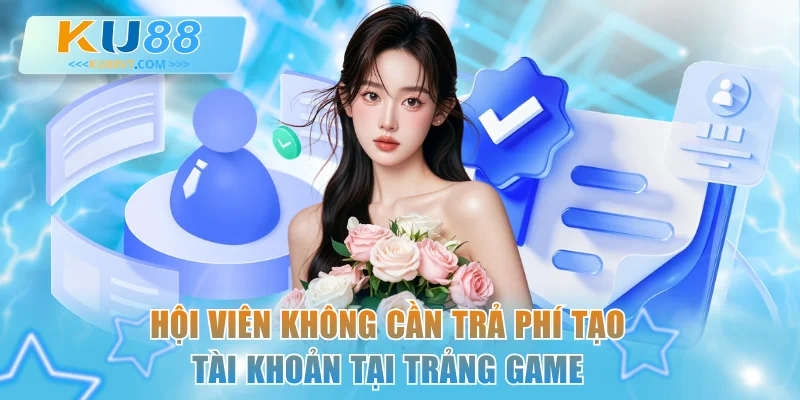 Hội viên không cần trả phí tạo tài khoản tại trảng game